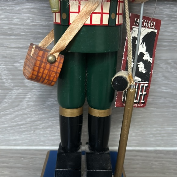 🖤Michael Wolfe 11.5” Christmas Nutcracker Fisherman - Picture 4 of 17